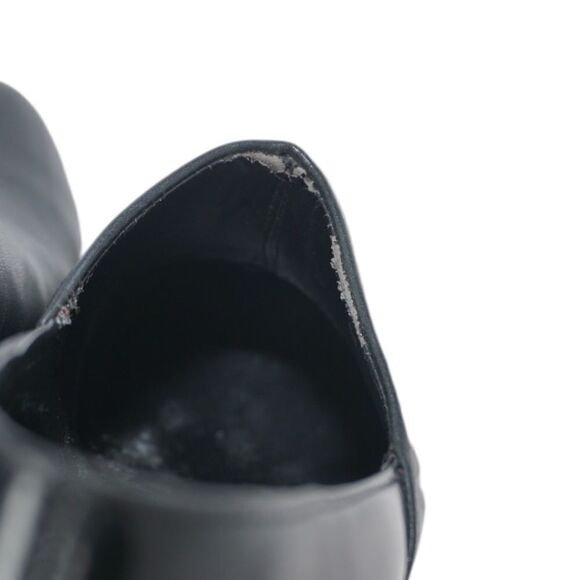 Kate Spade Saturday Black Leather Almond-Toe Heels, Size 6 - Picture 6 of 7